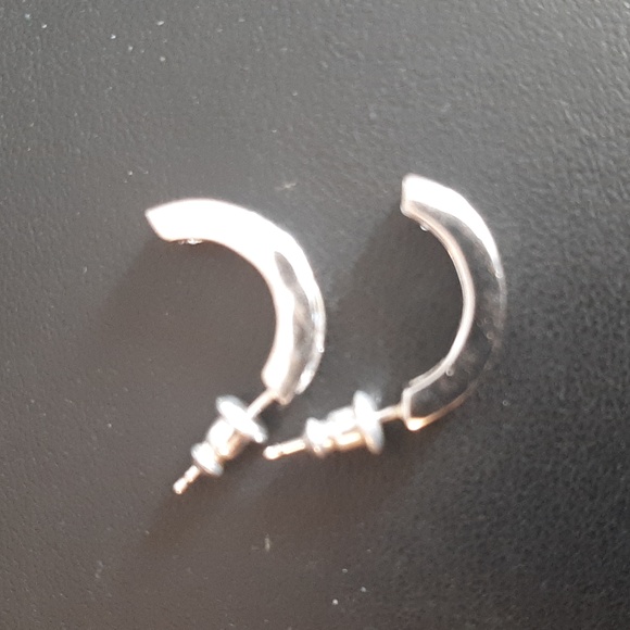 Sterling C&A cz earrings - Picture 2 of 3